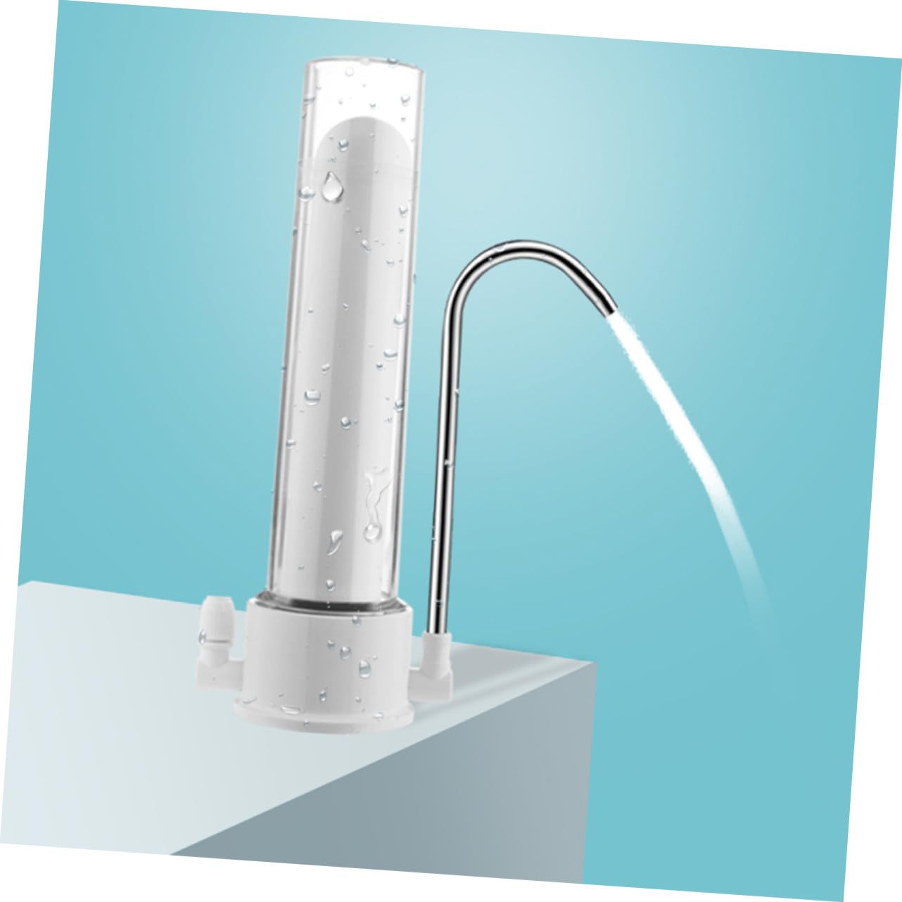 NOLITOY 1 Set Purificateur D'eau Purificateur D'eau Domestique Filtre Cuisine à Filtration Physique Adaptateur de Robinet Facile à Connecter Système de Filtration D'eau Cuisine