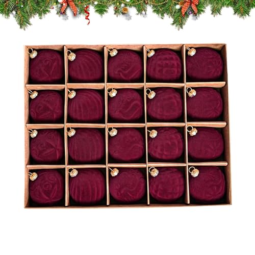 Décorations de Noël en velours pour sapin légères qui ne déforment pas les branches - 8