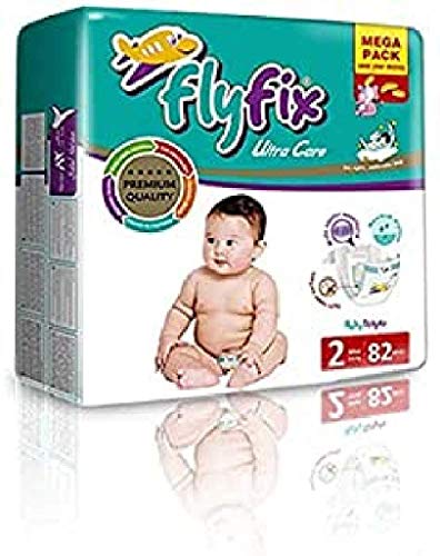 FlyFix TRFFXBD100009 - Pañales para bebés, ultraconfort y protección, mini, (3-6 kg) - 82 pcs, unisex