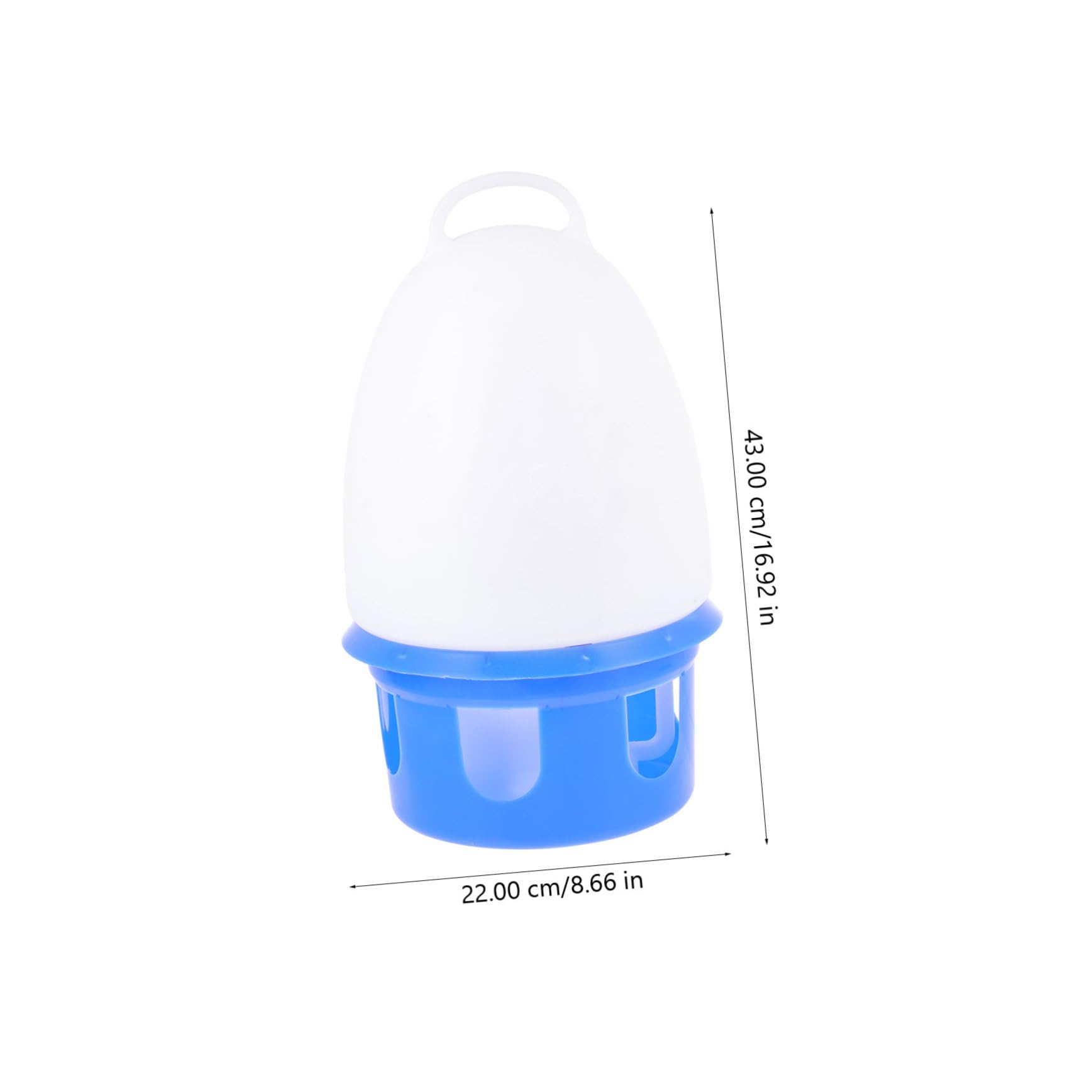 Beverino Automatico per Piccioni in PVC Rimovibile Blu Rotondo | Beverino Automatico per Uccelli, Colomba Domestica e Parrocchetti, 1 Pezzo, per Decorazione della Casa
