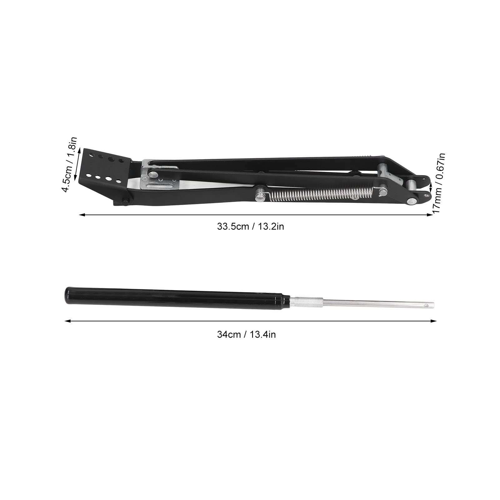 Ouvre-fenêtre pour serre, double ressort, solaire thermique, ouvre-fenêtre avec réglage automatique de la température, noir