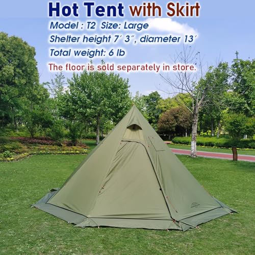 4-Person Lightweight Tipi Tent