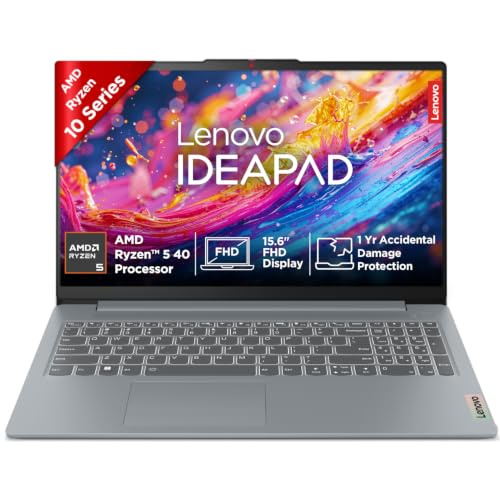 Lenovo IdeaPad Slim 3 AMD Ryzen 5 40 15.6" (39.6cm) FHD Thin and ...
