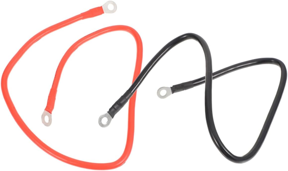1 Pair Durable Battery Cables for Automotive Solar and Atv Positive and Negative Wires with Coding Easy Installation Wide Compatibility