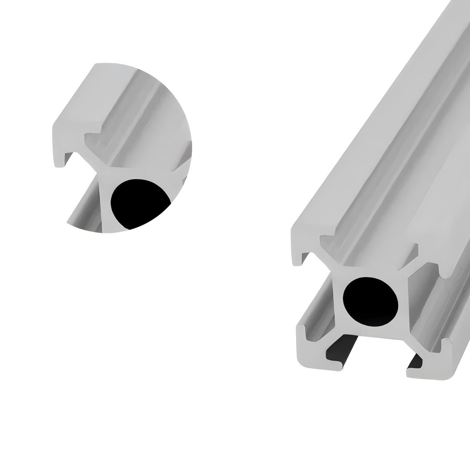 GTPBAO 2 pezzi 1515 Profilo in alluminio 250 mm 13,78" Lungo Standard europeo 15x15 mm Telaio di estrusione lineare anodizzato for linea di assemblaggio Binario estruso