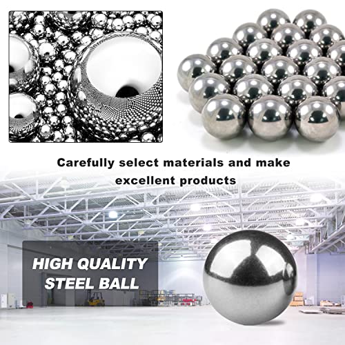 Image of 2Pcs 2.5''inch Bearing Balls 63.5mm Steel Balls 2-1 /2 inch Precision Ball Duty Industrial Bearings Bicycle Wheel Bearings