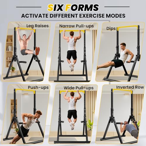 Image of DOBESTS Power Tower Pull Up Bar Free Standing, Foldable Pull Up Station