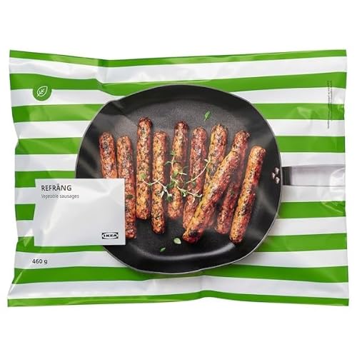 REFRÄNG Frozen Vegetable Sausages 460g – Plant-Based, High-Protein & Tasty | Easy Meat-Free Meal | Oven or Pan-Ready
