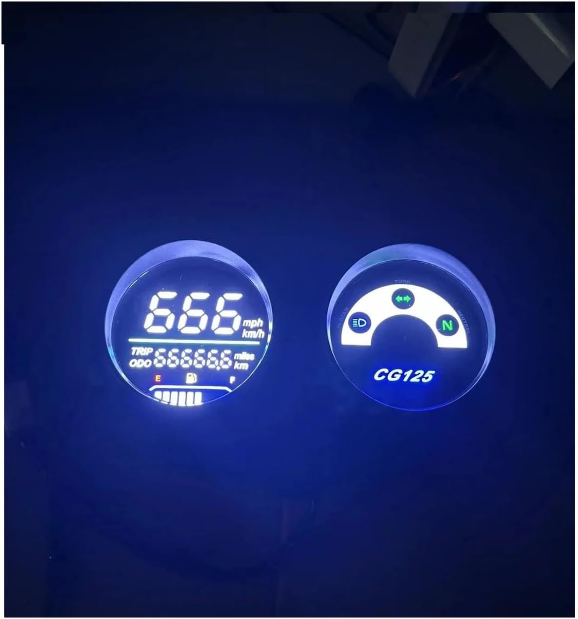 Motorcycle Speedometer Gauge for Fan 125 CG125 Year 2000-2008 Titan 125 2013 LED Digital Meter Motorcycle Tachometer Tachometer Meter Tachometer