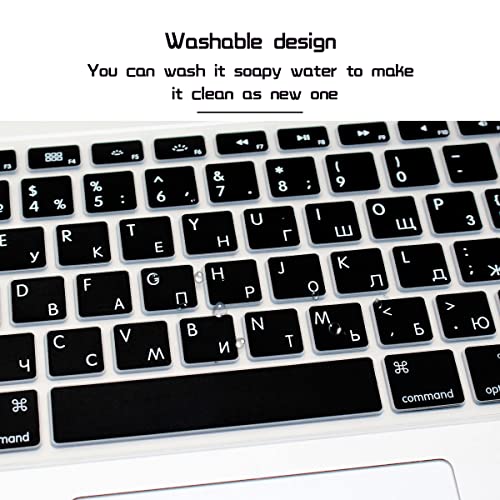 Protector de teclado de silicona multiidioma para MacBook Pro y Air con diseño US/EU 7