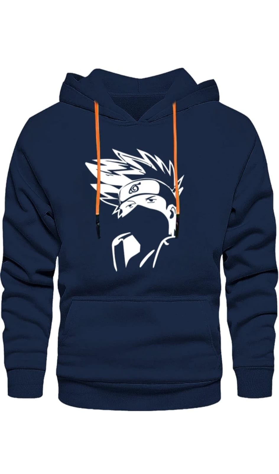 cliffix Anime Style Graphic Hoodie, Cotton Sweatshirt with Orange Drawstrings, Character Print Design, Casual Pullover for Men-picture-45
