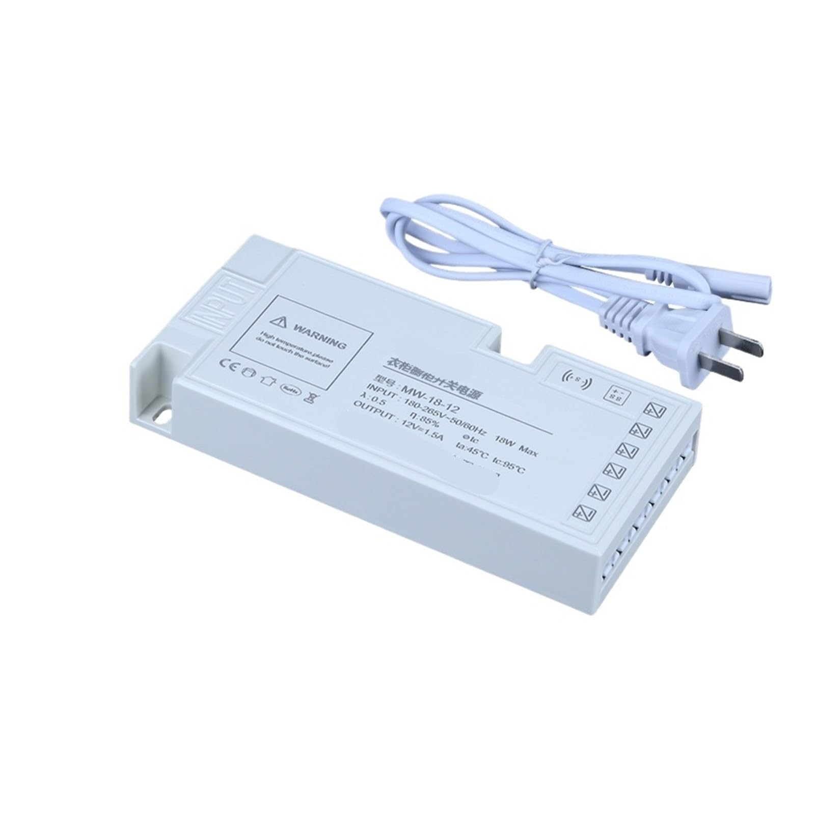 Alimentation dédiée 12V pour éclairage automatique de meuble avec transformateur 220-24 connecté