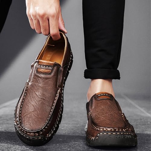 Matufit Orthopedic Loafers, Matufit Men's Handcrafted Cowhide Orthopedic Loafers - Wide Toe Box, Arch Support4