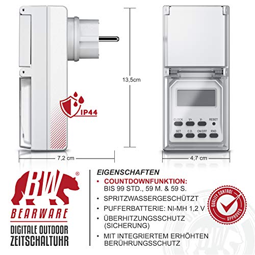 Digitale Zeitschaltuhr für den Außenbereich von Csl-Computer