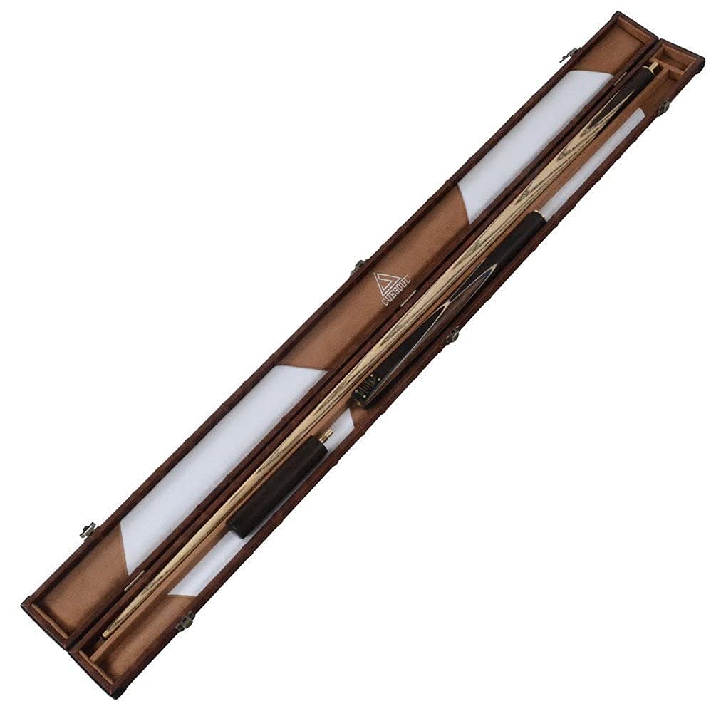 Taco de Snooker Clásico Artesanal 57 Inches 18 oz Palo de Rosa Unión 3/4 Estuche Protector