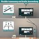 vatato Doppelkopf Schreibtischlampe LED, Dimmbar 24W 80CM Schreibtischlampe für Homeoffice, klemmbar Augenschutz Tageslichtlampe mit Fernbedienungen, 5 Farb 5 Helligkeit Büro Tischlampe (schwarz)