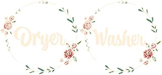 Floral Washer & Dryer Lettering Art 10