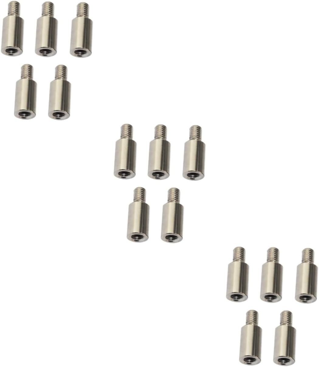 15pcs Binding Extension Posts for Scrapbook Photo Albums Plated Screws Easy to Install for Handcraft Projects