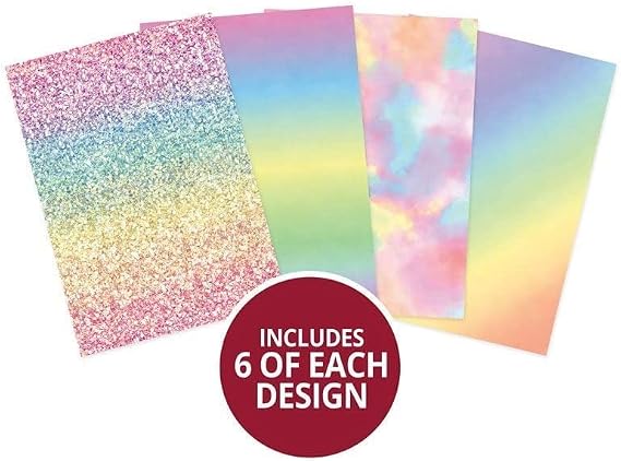 HunkyDory Crafts Essential Paper Packs - Rainbow Rays
