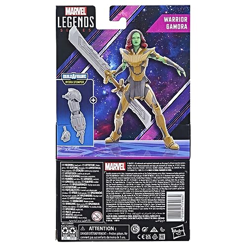 Hasbro Marvel Legends Series Warrior Gamora, What If...? Marvel Legends Action Figures, 6”, Flock, Medium - Image 3