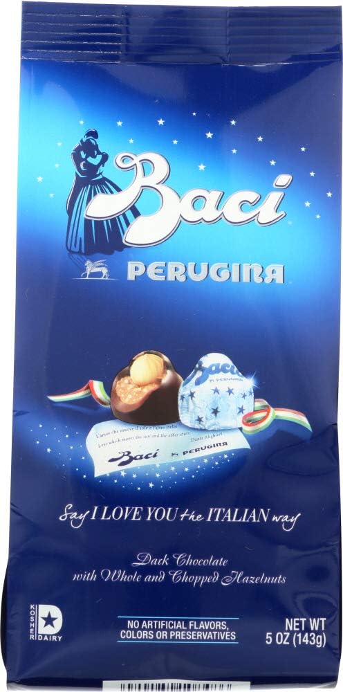 Perugina Baci Dark Chocolates Bag: Three 5 oz Bags