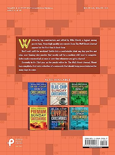 The Wall Street Journal First-Rate Sunday Crosswords: 72 AAA-Rated Puzzles (Wall Street Journal Crosswords, 7) - Image 2