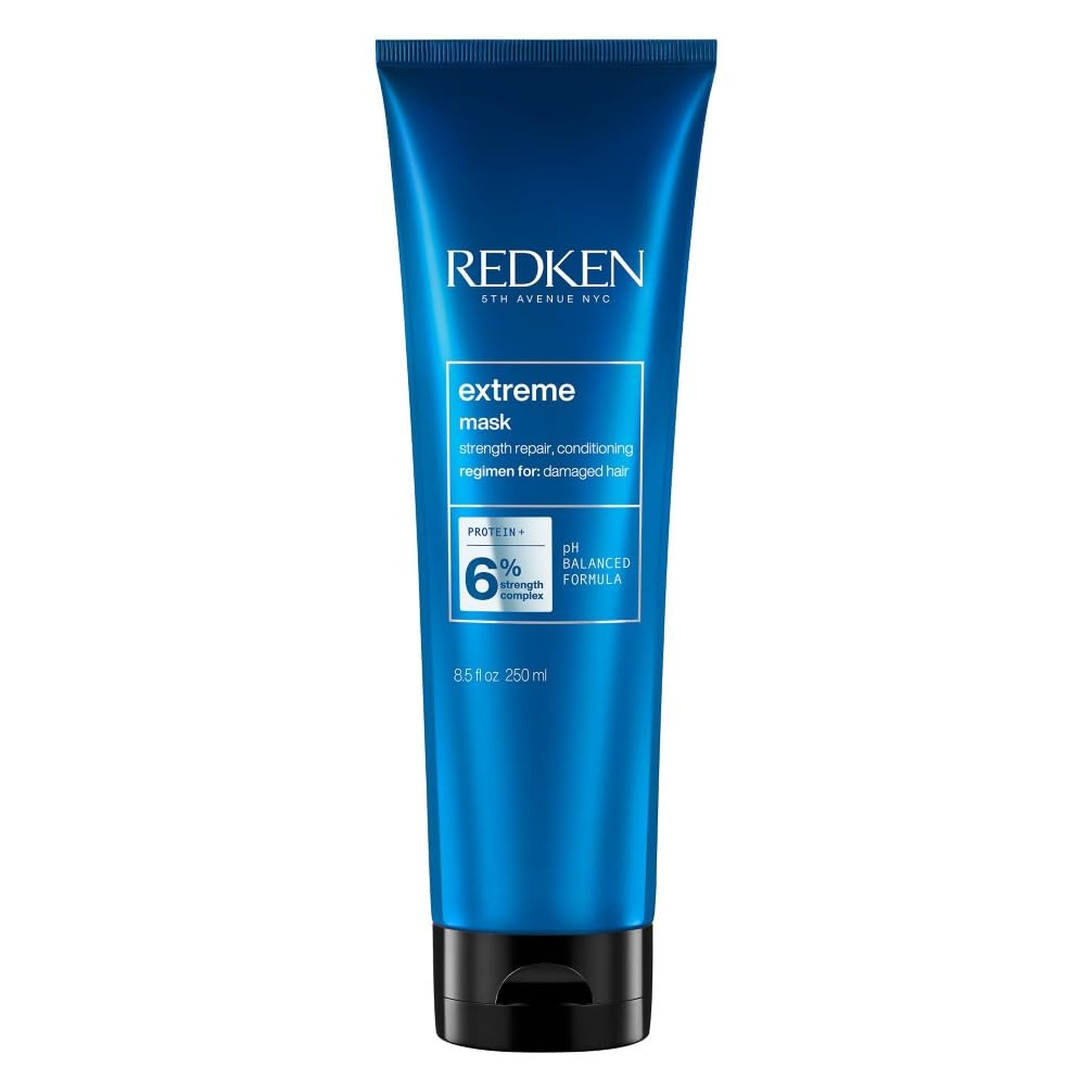 Redken Haarmaske für alle Arten von Haarschäden, Repariert und regeneriert, Anti Haarbruch, Extreme Mask, 1 x 250 ml