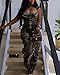 LETSVDO Cargo Jumpsuit for Woman Denim Camo Plus Size Army Green Camouflage Jean Tube Top Romper Party Night Outfits