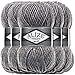 Alize 5 x 100g Superlana Maxi Türkische Premium Wolle Baumwolle und Acryl Uni Handstrickgarne | Yarn | Garn | Strickgarn Einfarbig Baby zum Häkeln Stricken Kleidung Schals (Grey Melange | 21) Schals günstig Kaufen-Alize 5 x 100g Superlana Maxi Türkische Premium Wolle Baumwolle und Acryl Uni Handstrickgarne | Yarn | Garn | Strickgarn Einfarbig Baby zum Häkeln Stricken Kleidung Schals (Grey Melange | 21)