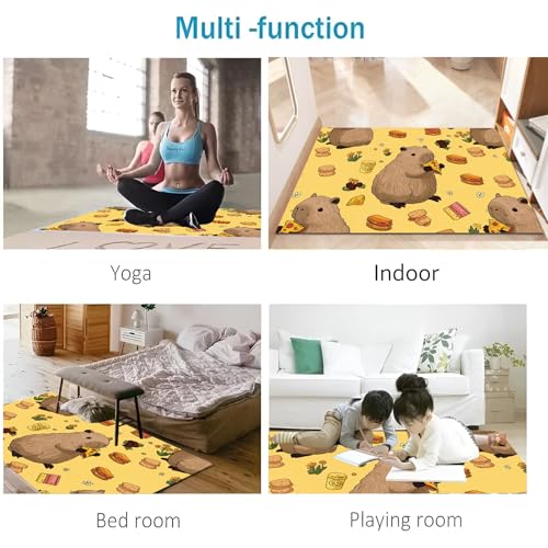 Paillasson Capybara Pizza tapis lavable intérieur extérieur - 7