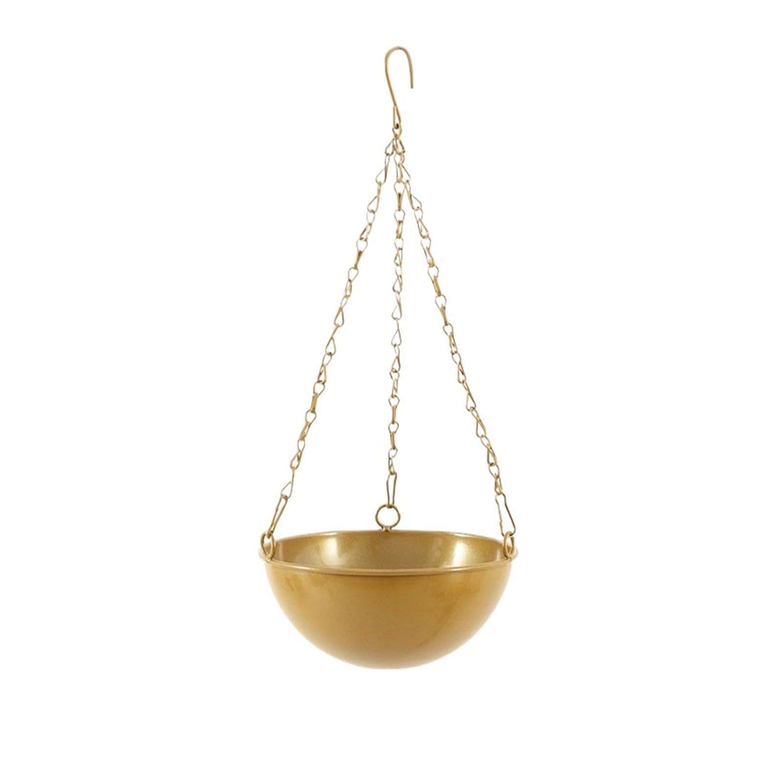 Lkvent Round Hanging Planters Metal Basket Flower Pots Plant Container, for Indoor Outdoor Garden Decorative plant pots