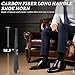 Carbon Fiber Shoe Horn Long Handle for Seniors, 16.3 Inches Long Shoe Horn, No-Bend Over Design for Pregnant, Elderly, Back Pain Relief, Suitable for Home, Office Use, Business Trips and Travels