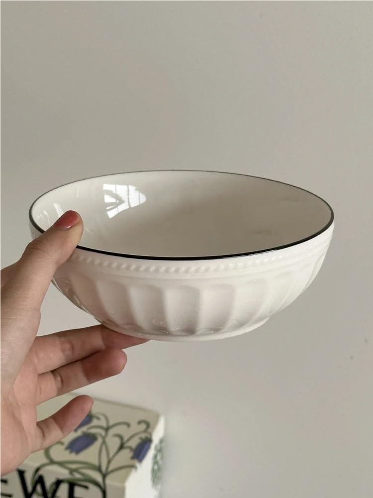 Großes Keramik-Schüssel-Set – vielseitiges Geschirr für Salat, Ramen, Suppe, Müsli und Desserts – stilvolle gemischte Schalen für den täglichen Gebrauch & elegante Präsentationen