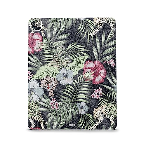 Image of MightySkins Carbon Fiber Skin Compatible with Apple iPad Pro 12.9 inch M2 6th Gen (2022) Full Wrap Kit - Asian Tropics | Protective, Durable Textured Carbon Fiber Finish | Easy to Apply | Made in The USA
