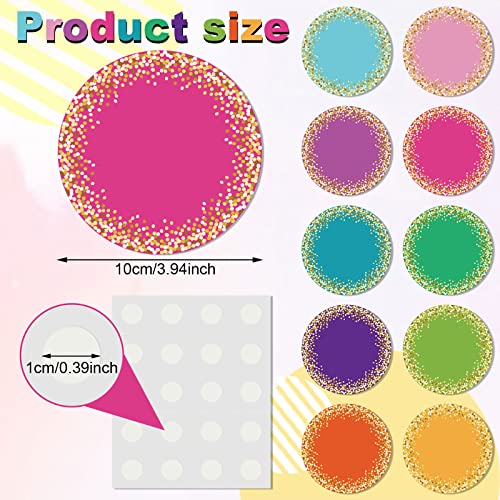 Image of Geyee 60 Pcs Circle Cutouts Confetti Colorful Circles Accents Large Confetti Circles Classroom Decorations Round Cutouts Class Jobs for Kids DIY Craft Bulletin Board Back to School Season