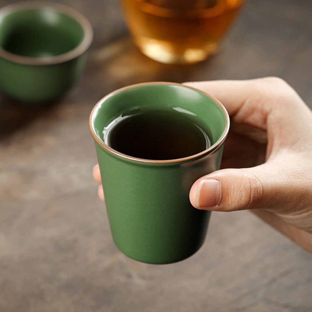 Tazas de té Pequeñas Taza de té pequeña hecha a mano, taza maestra de cerámica for el hogar, juego de té de Kung Fu, tazón de té, taza de té Taza de té de Kungfu