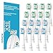 Replacement Brush Heads Compatible with Philips Sonicare ProtectiveClean 4100, 5300, 5100, 6100 ExpertClean 7500 DiamondClean 9300 Electric Sonic Toothbrush Handle C2 G2 C3 G3 W3 Brush,16 Pack, White