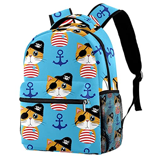 Sac à dos voyage chat pirate pour finir avec les gourdes renversées grâce au porte-bouteille