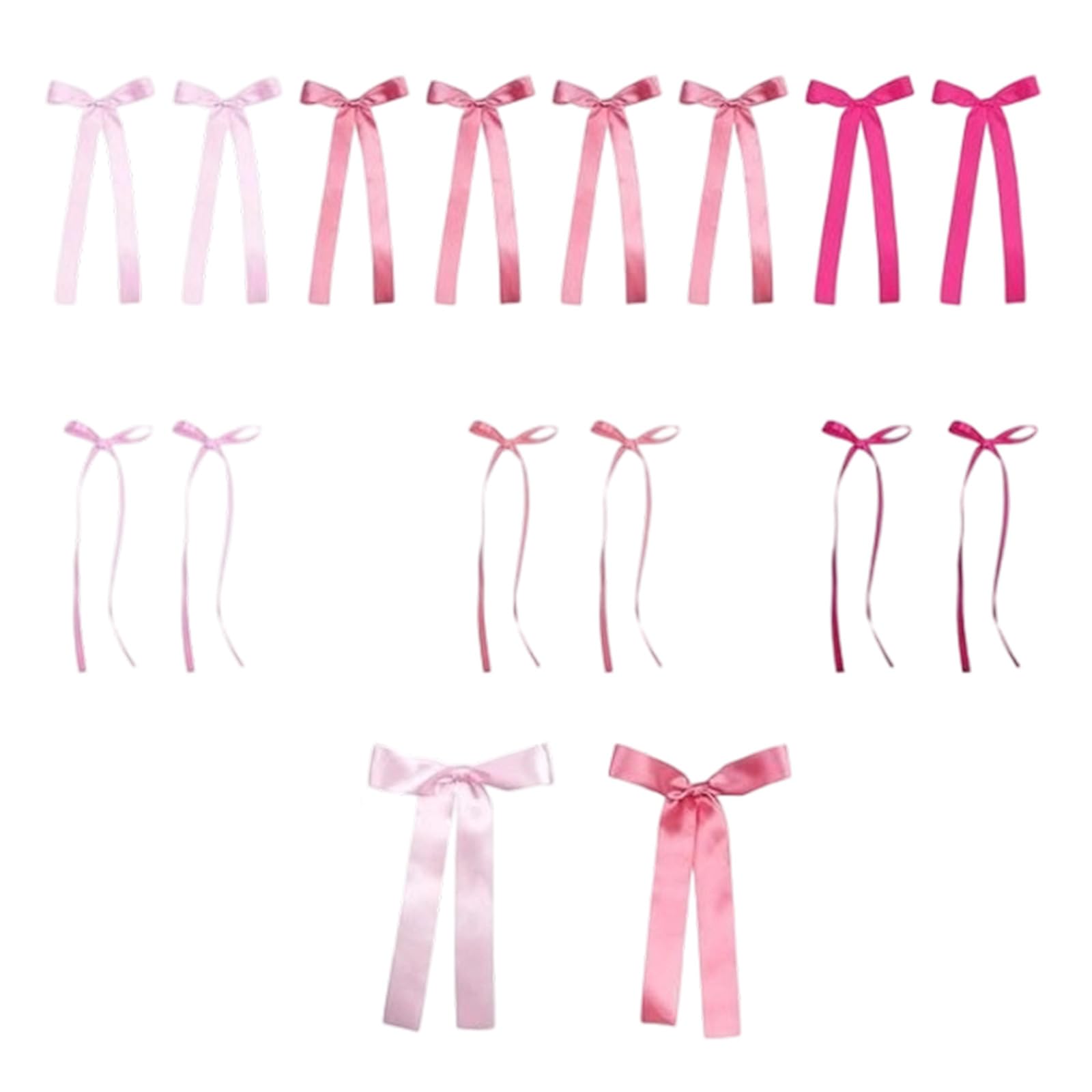 Piceioep Multipurpose Silk Bowknot 25x9cm for Wall Window Display Birthday Celebration Wedding Backdrop Decoration Making Wreath Wedding Celebration Bowknot