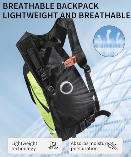 LED Turn Signal Light Safety Backpack USB Reable with Direction Indicator for Night Running Walking Cycling Gear (Orange)3