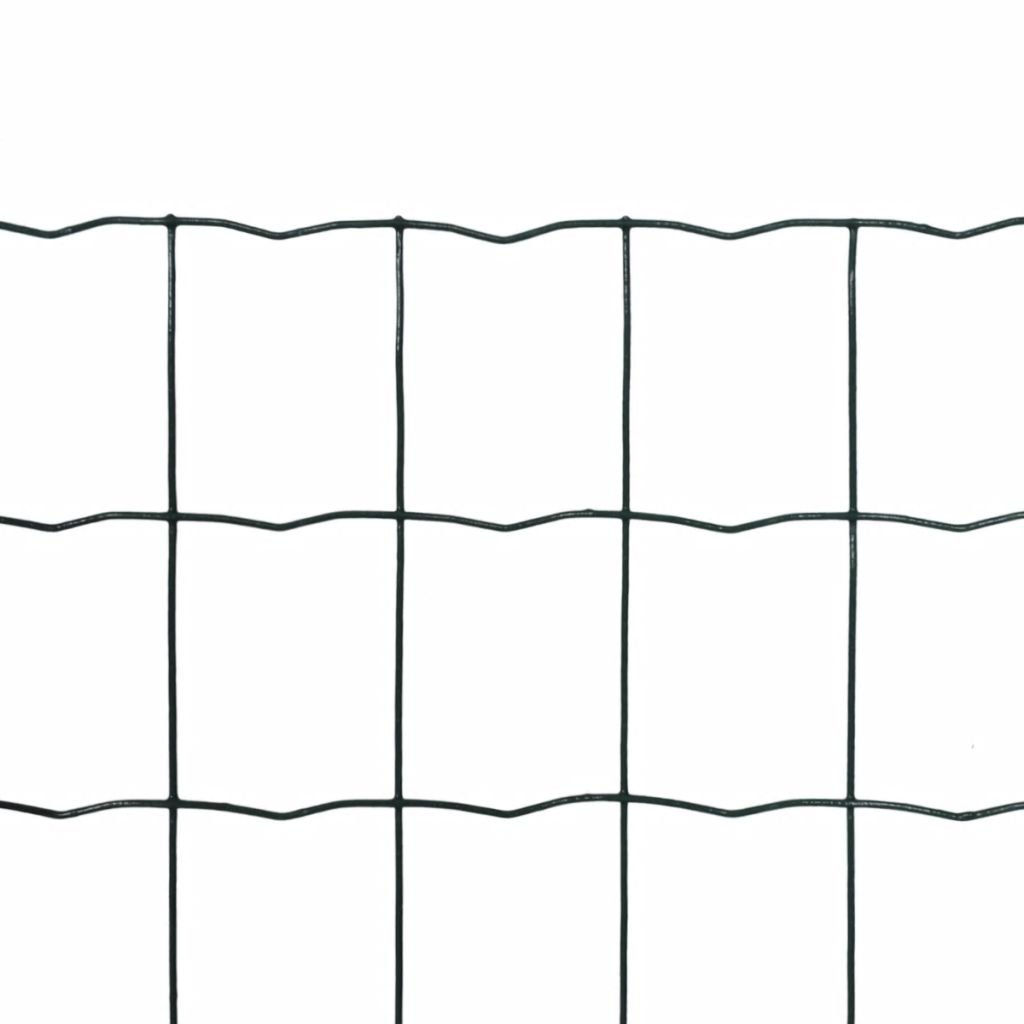 Tidyard Recinzione,Europea,Rete,in Acciaio,Rivestito PVC,Verde,10x1 m,Recinzione da Giardino,Recinzione in Rete Acciaio,Rete Recinzione in Acciaio,Recinzione in Metallo 10 m