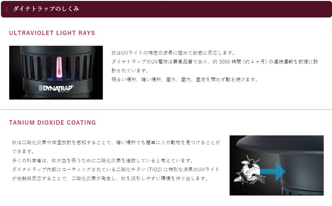 Amazon | 国内正規品 DynaTrap ダイナトラップ 薬剤を使わない屋内外用