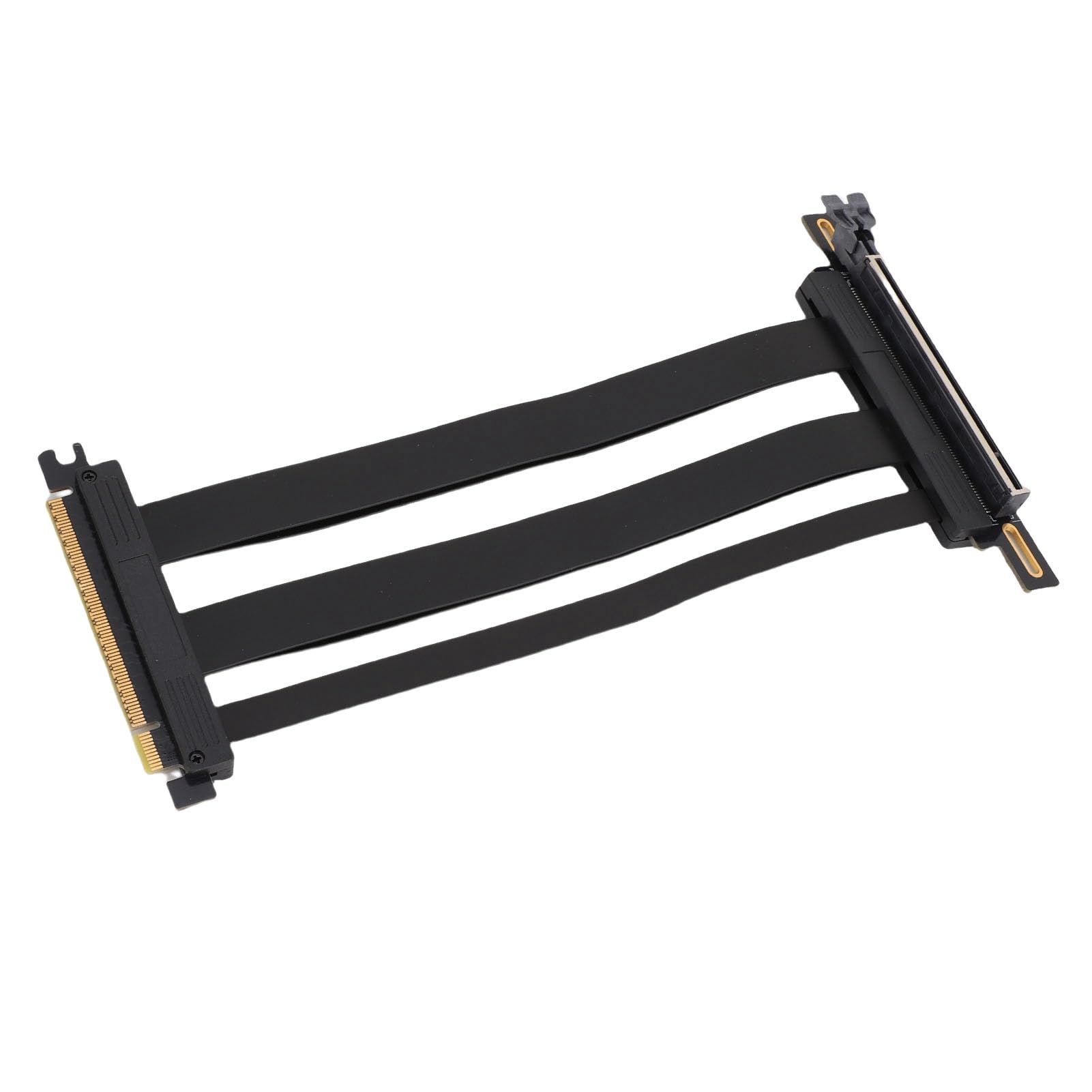 Fabater Ekranowany Kabel Riser PCIE 5.0 X16 do RTX 4090 (Ti) Kabel Przedłużający 128 Gb/s do Obudowy Komputera PC Aplikacje AI — ABS, Czarny (20 cm)