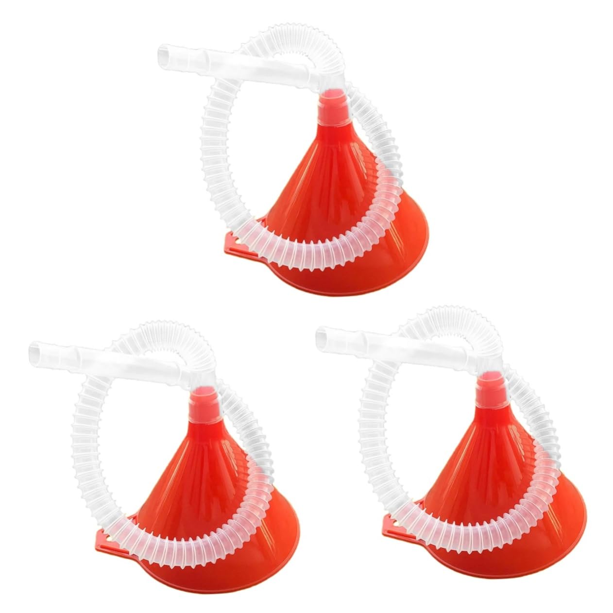 6 Piezas Embudo de relleno embudo de aceite de motor flexible de gasolina motocicleta Derrame de petróleo queroseno aceite de coche páginas