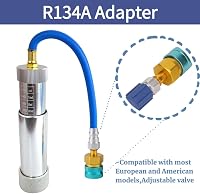 KIMISS R1234YF R134A alacsony nyomású gyorscsatlakozós adapter gépjármű klímához nehéz alumínium ötvözet 4