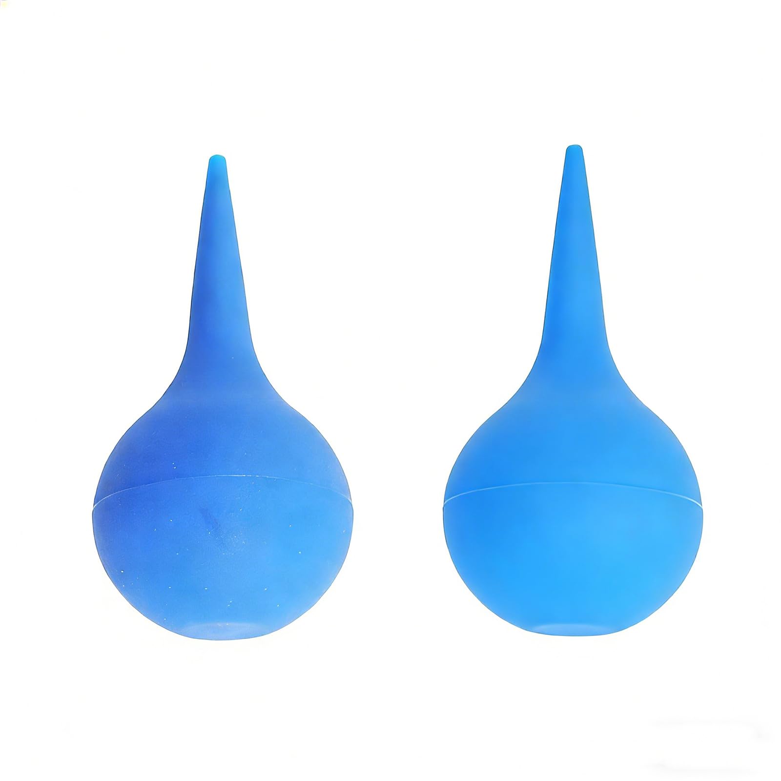 2 Pack Blue Rubber Bulb Syringe for Ear Wax Removal and Cleaning, Soft Reusable Squeeze Air Blower for Adults Kids Babies, Ear Cleaner Tool with Washing and Dust Removal Functions