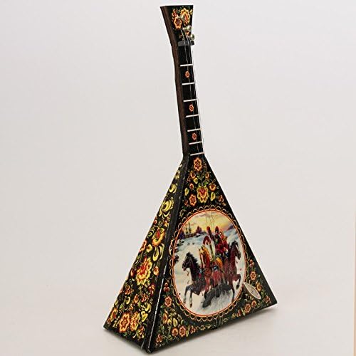 Balalaika Music Box 'Winter Troika' Black