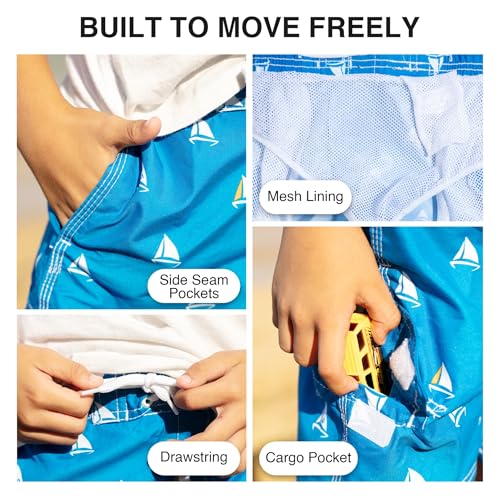 Image of Kanu Surf Boys' Avalon Quick Dry UPF 50+ Beach Swim Trunk