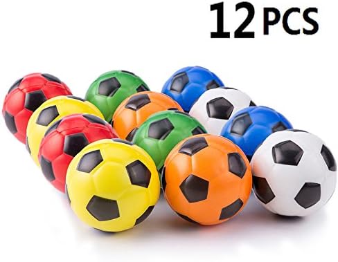 Mseeur Mini Sports Stress Balls Soccer Balls Fun, 12-pack