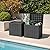 Greesum 31 Gallon Deck Box for Outside, All Weather Outdoor Storage Boxes for Patio Furniture Set, Package Delivery Box,Garden Tools, Gray(Set of 2)